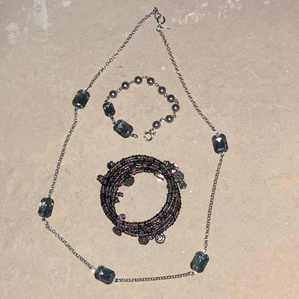 Vintage LBVYR Necklace & Bracelet & Unbranded Coil Bracelet